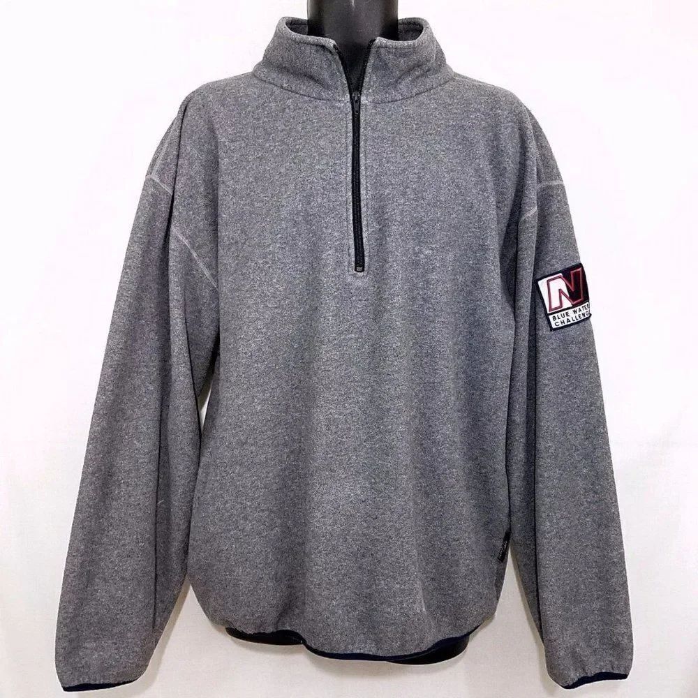 Nautica Blue Water Challenge Fleece Jacket Vintage 90s Made In USA Mens Size XL